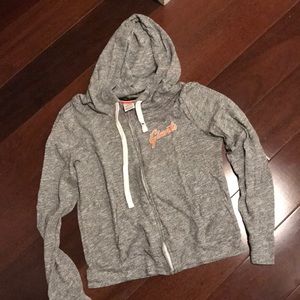 Victoria Secret Pink Giants Grey Zipped Hoodie